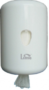 LIME / Лайм : Диспенсер "maxi"  для рулонных полотенец  на 350м, Прозрачно-белый пластик, 931300