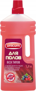 UNICUM / УНИКУМ Средство для полов "UNICUM" жидкий, универсальный, 1,5 л/6шт/кор