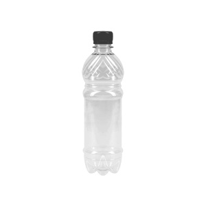 Бутылка  РЕТ 0,5л прозрачная с узким горлом и пробкой 135шт/уп