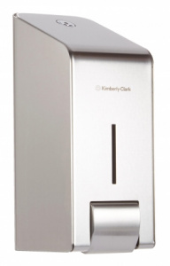 Диспенсер Kimberly-Clark для жидкого/пенного мыла Kimberly-Clark Professional - 10,7x23,1x, стальной, арт 8973