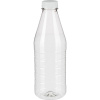 Бутылка PET с пробкой прозрачная 1 л с широким горлом 72 шт/уп