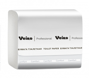 VEIRO/ВЕЙРО  COMFORT бумага туалетная пачка 250 лисл V-сложение, 2-х сл.,", 30 пач/уп
