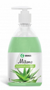Жидкое крем-мыло Milana алоэ вера с дозатором, флакон 500 мл/15шт/кор