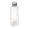 Бутылка  PET 0,5л прозрачная с широким горлом и пробкой ПЛОТНАЯ 24г 100 шт/уп